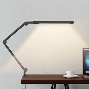 JolyJoy Swing Arm LED Desk Lamp with Clamp