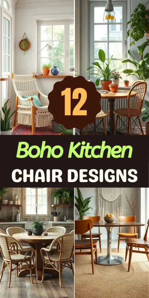 Chic Boho Kitchen Chair Designs for a Modern Look