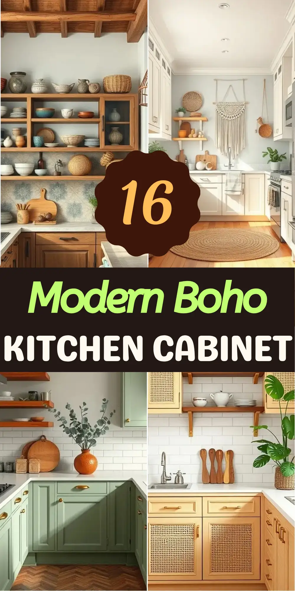 Modern Boho Kitchen Cabinet Ideas for a Dreamy Space