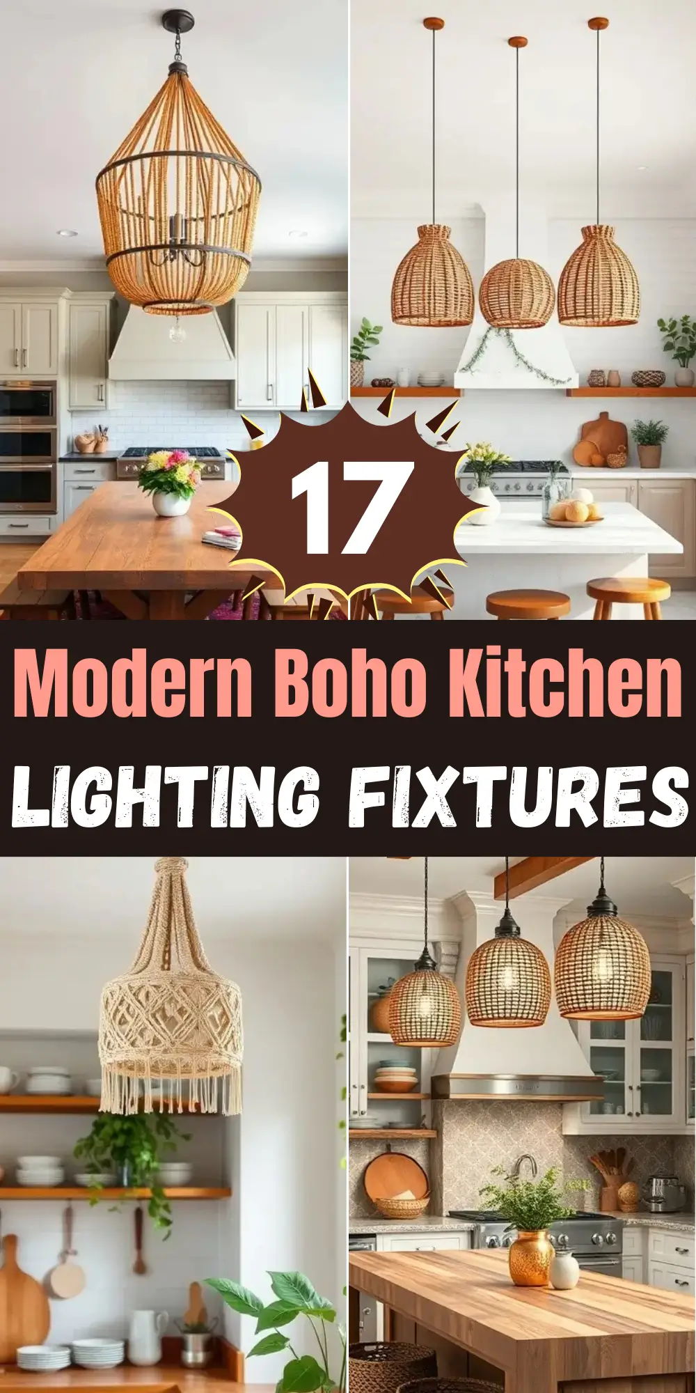 Modern Boho Kitchen Lighting Fixtures to Brighten Your Home