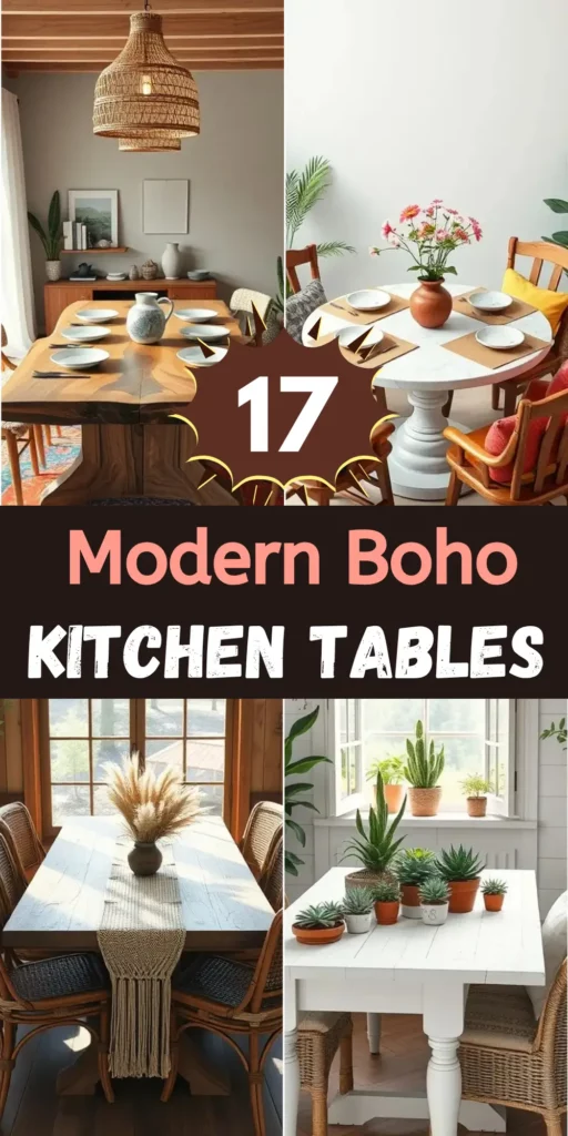 Modern Boho Kitchen Table Ideas to Transform Your Space