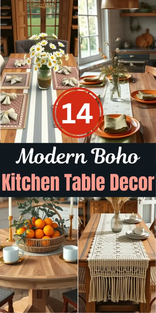 Stunning Modern Boho Kitchen Table Decor Ideas to Elevate Your Space
