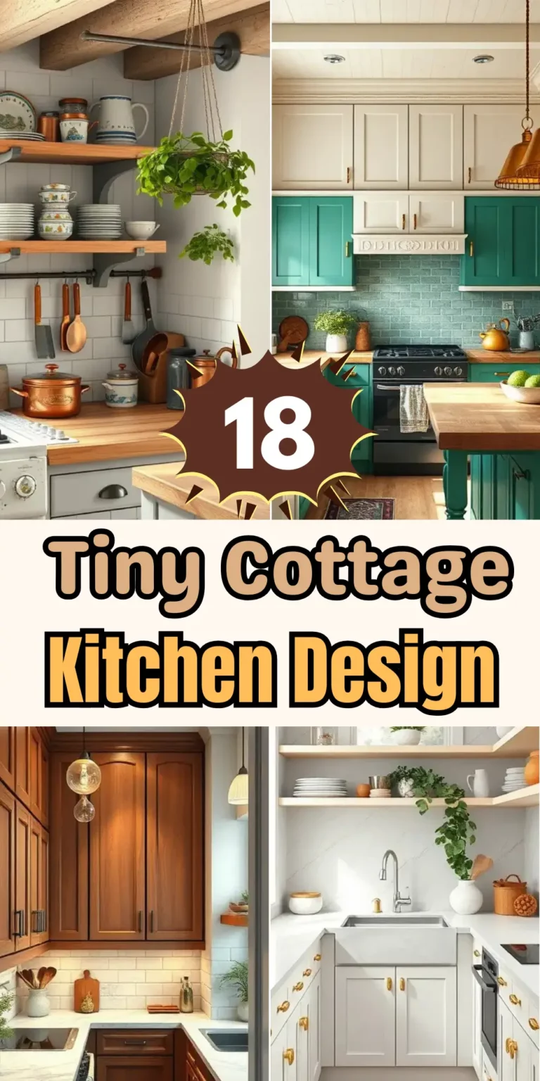 Tiny Cottage Space-Saving Kitchen Design Ideas
