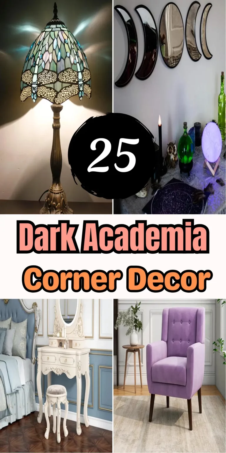 Dark Academia Corner Decor Ideas