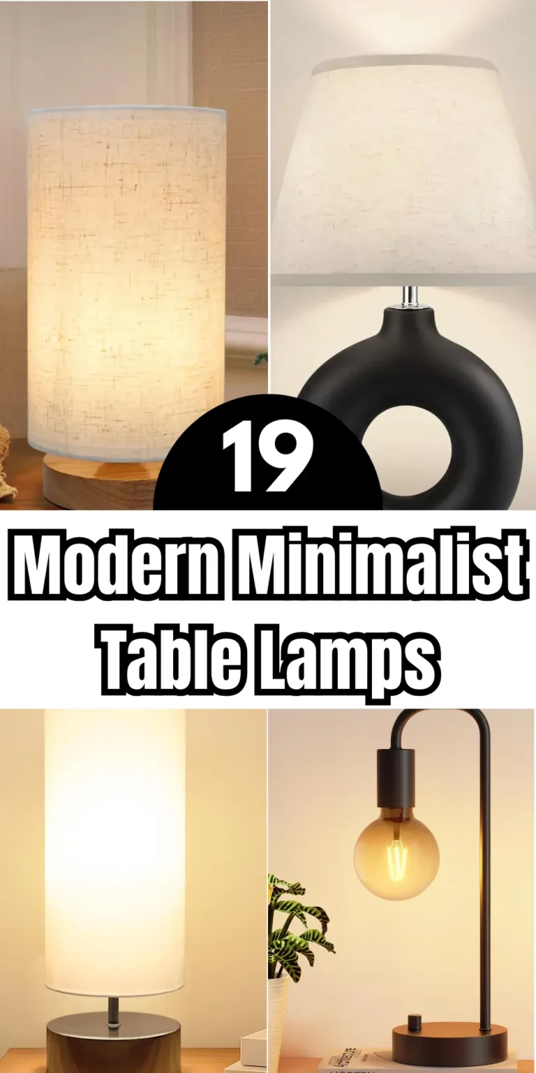Modern Minimalist Table Lamps That Blend Function and Style