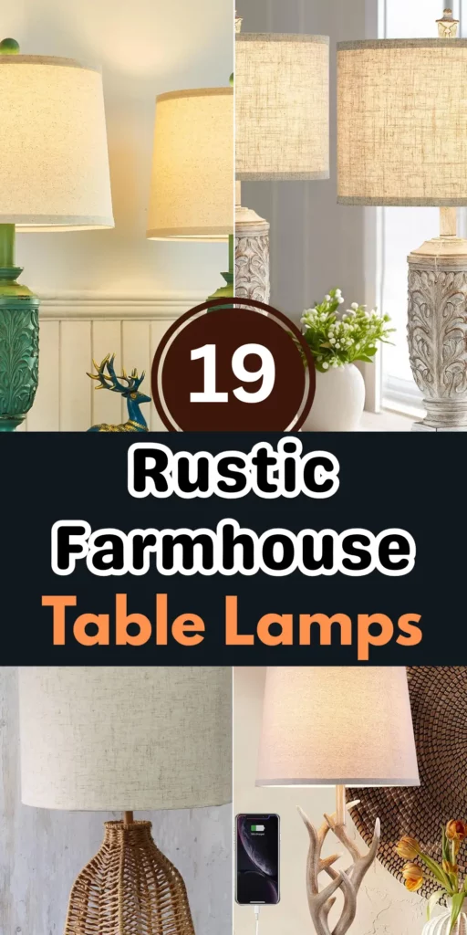 Rustic Farmhouse Table Lamps: Secret to Creating Cozy Country Aesthetic