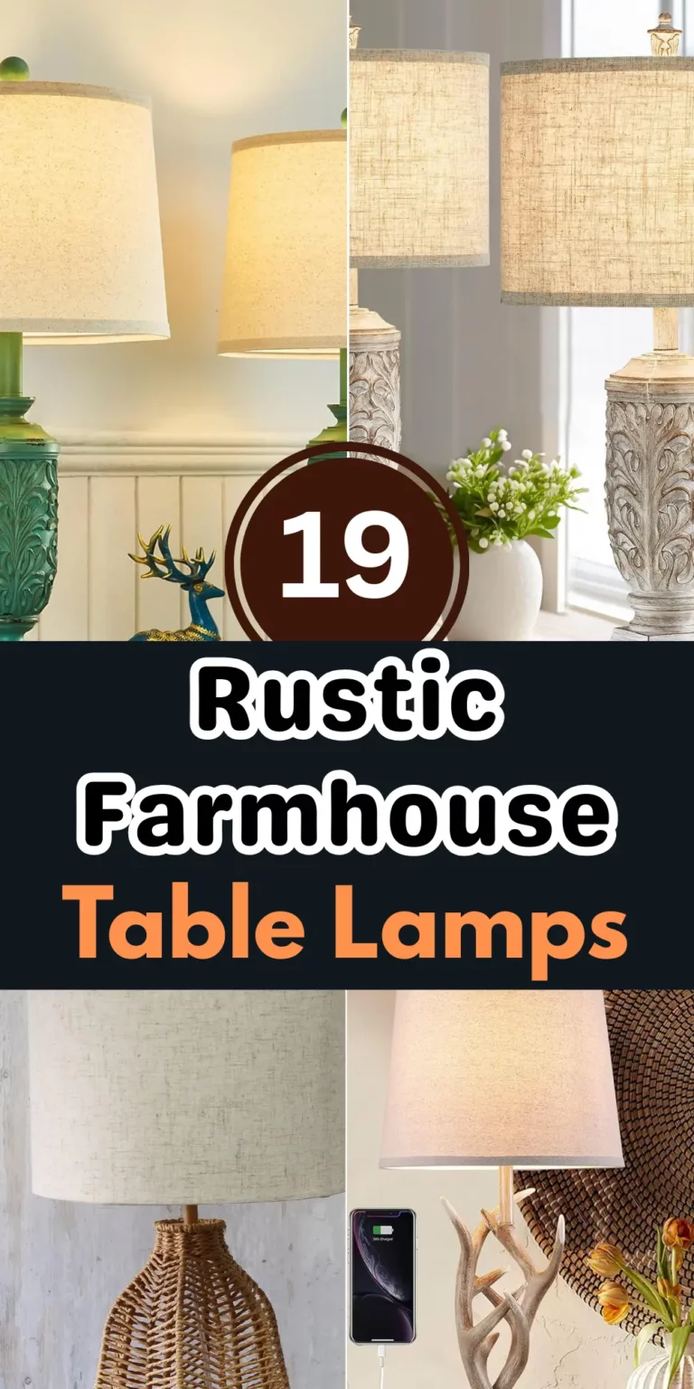 Rustic Farmhouse Table Lamps: Secret to Creating Cozy Country Aesthetic