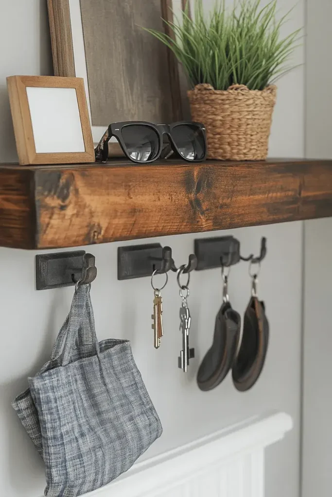 3 wall hook organizer