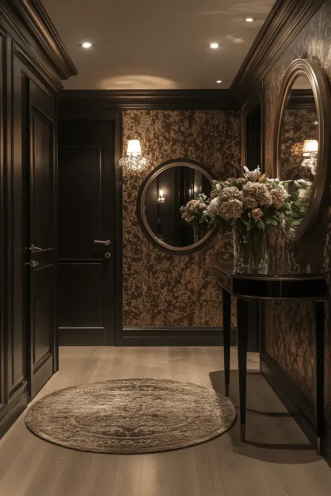 4 glam mirrored entry