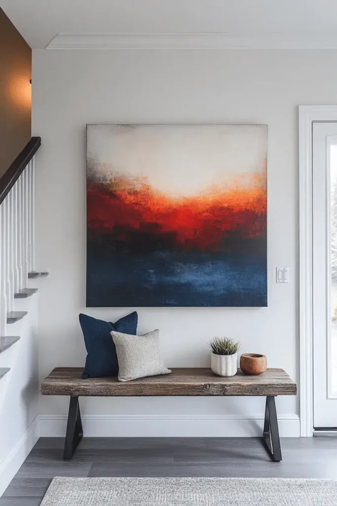 5 art focused entry nook