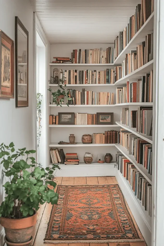 5 sleek vertical shelves