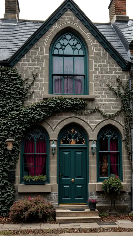 Color Palette for a Dark Academia exterior