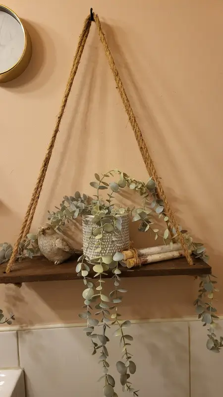 DIY Hanging Shelves Idea 12