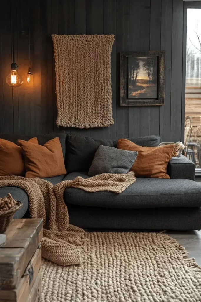 Charcoal Sofa Living Room Ideas (13)