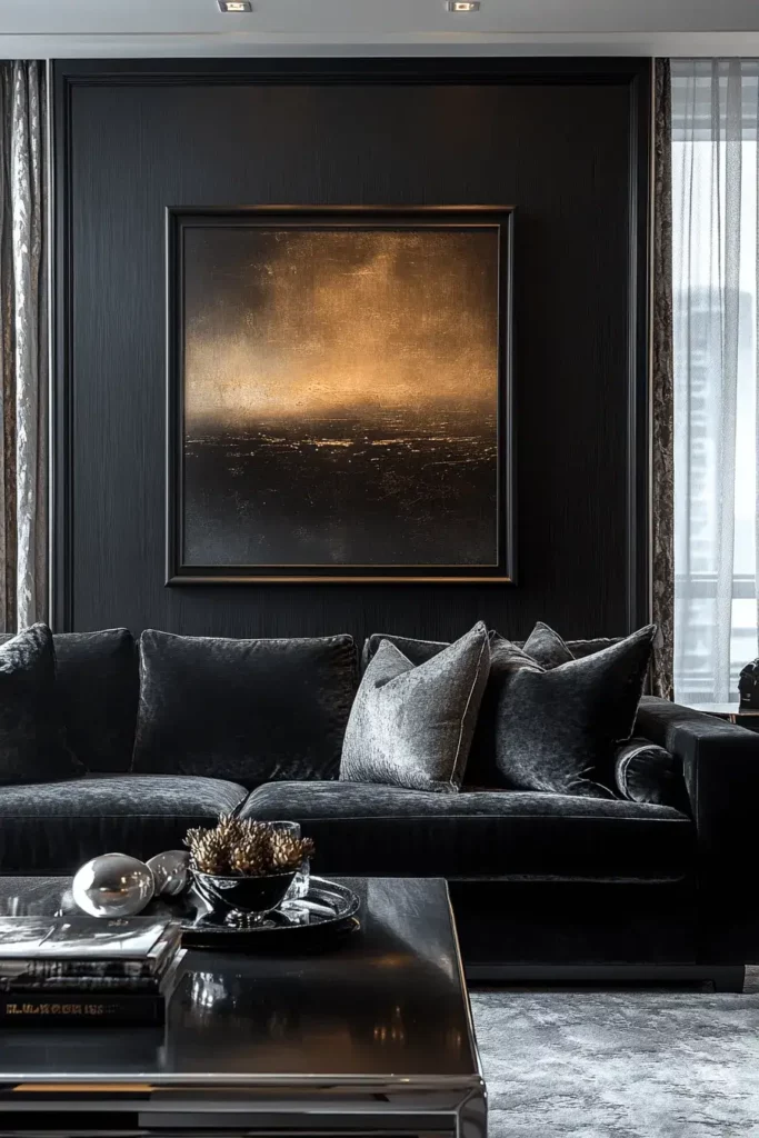 Charcoal Sofa Living Room Ideas (27)