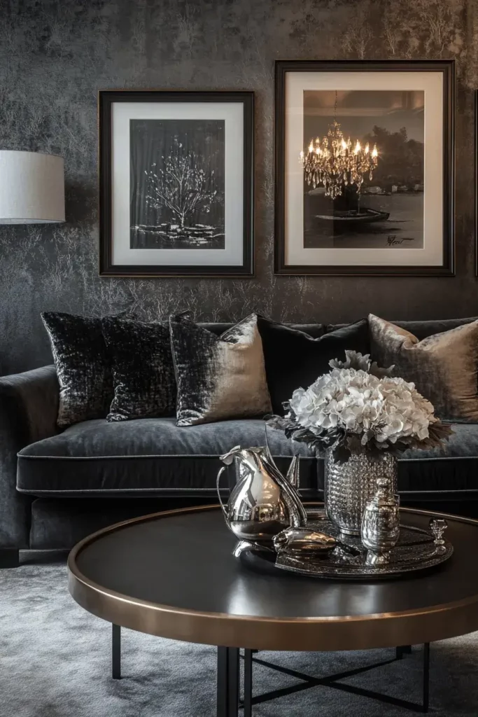Charcoal Sofa Living Room Ideas (5)