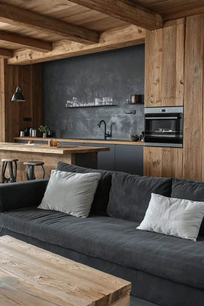 Charcoal Sofa Living Room Ideas (7)