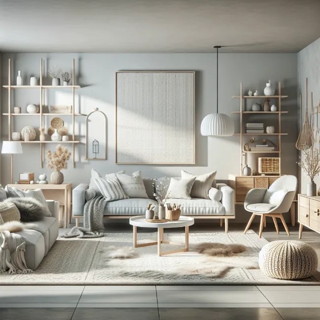 Cozy Mid century modern living room 10