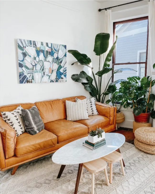 Cozy Mid century modern living room 14