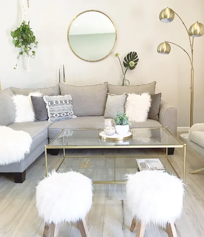 Cozy Mid century modern living room 23