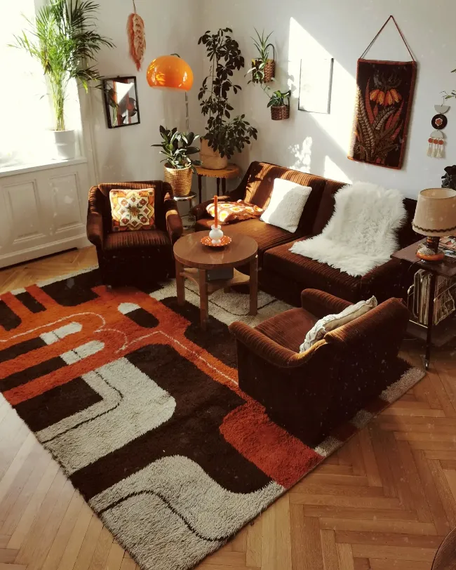 Cozy Mid century modern living room 4