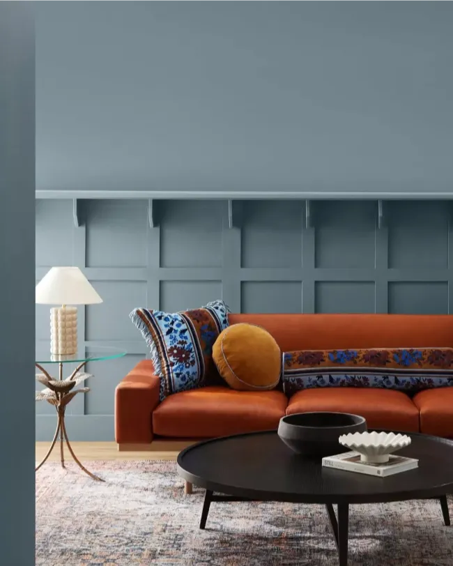 Grey & Orange Living Room Ideas 5