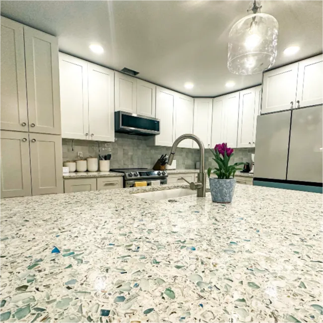 Recycled Glass Countertops for Kitchen 11