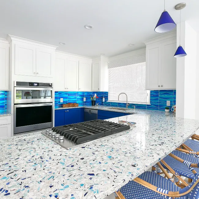 Recycled Glass Countertops for Kitchen 16