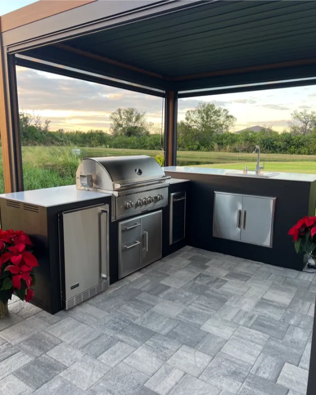 Modern Outdoor Kitchen Design 22