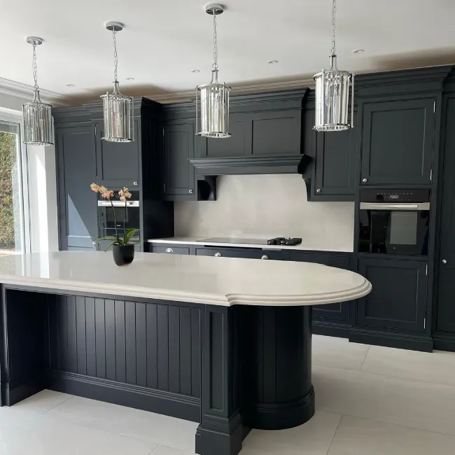 White Marble Kitchen Countertops 17