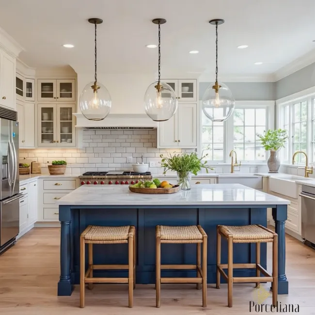 White Marble Kitchen Countertops 18