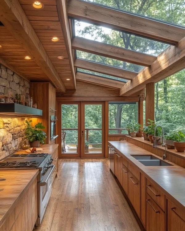 Rustic Elegance Barndominium Kitchen