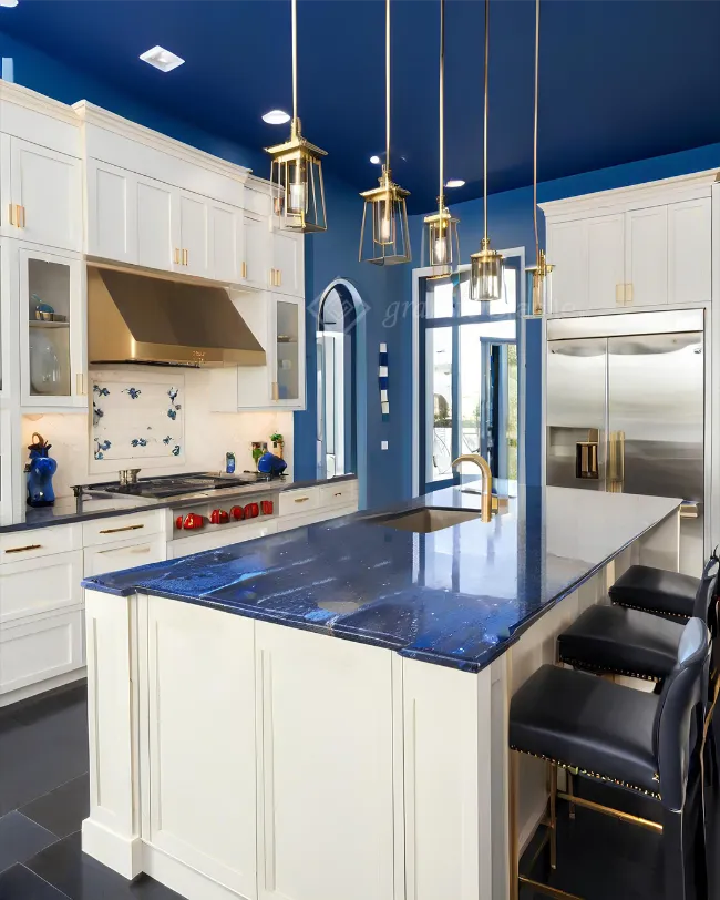 blue Granite Countertops for Kitchen 12