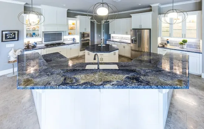 blue Granite Countertops for Kitchen 18