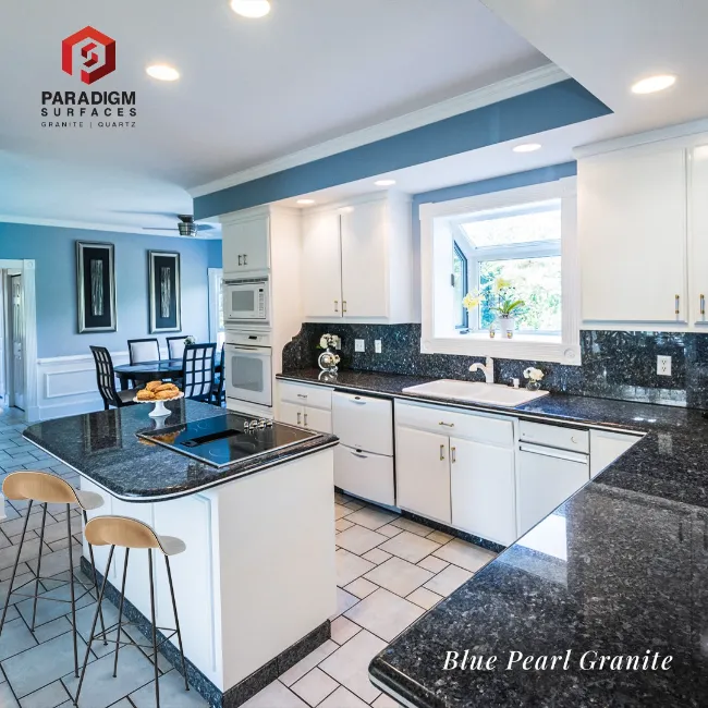blue Granite Countertops for Kitchen 24