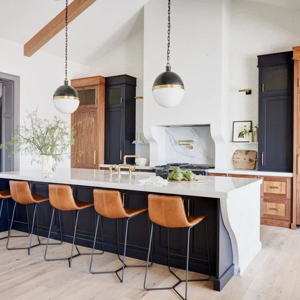 Warm Rustic Brick Backsplash