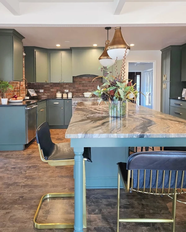 Warmth and Texture: Classic Brick Backsplash