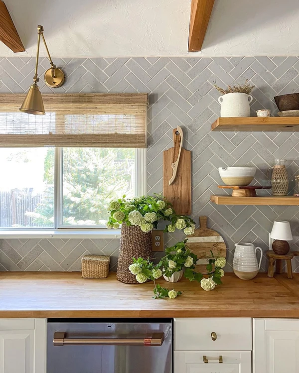Timeless Brick Backsplash Charm