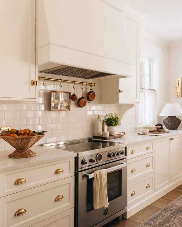 Classic White Subway Tile Backsplash