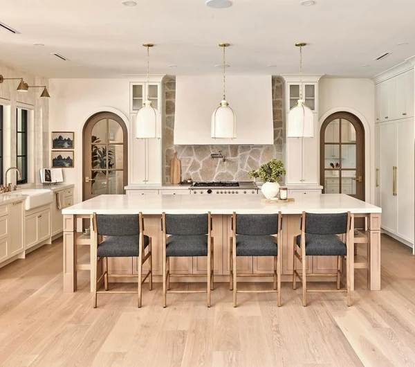 Timeless White Subway and Warm Wood Accents