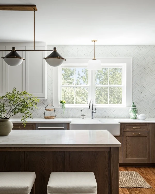 Refined Gray Mosaic Backsplash