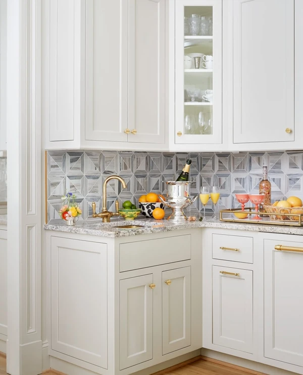 Serene Blue Mosaic Charm