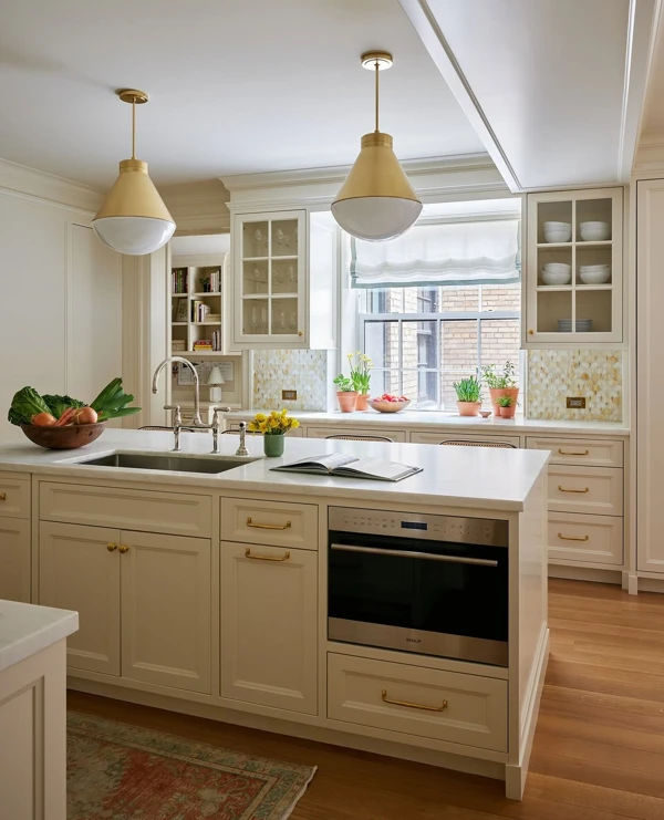 Serene Blue Mosaic Backsplash