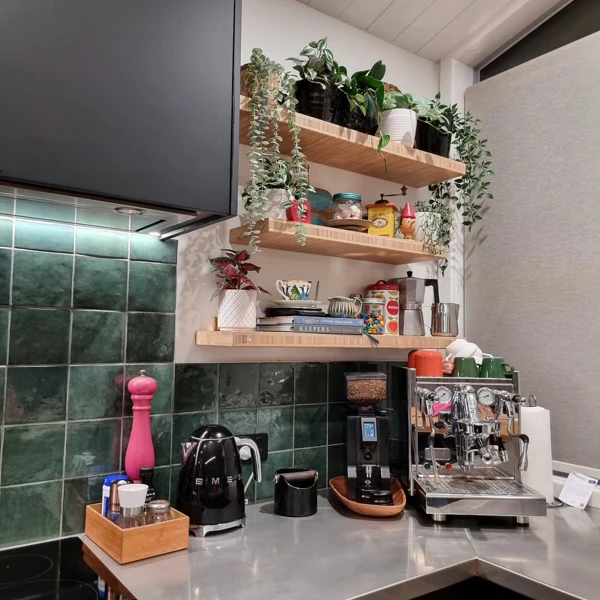 Sleek Geometric Backsplash