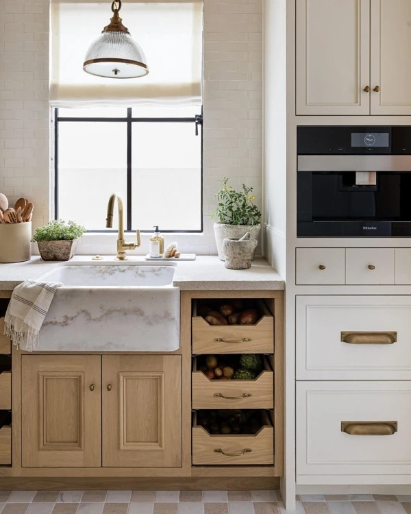 Modern Farmhouse Oak Kitchen