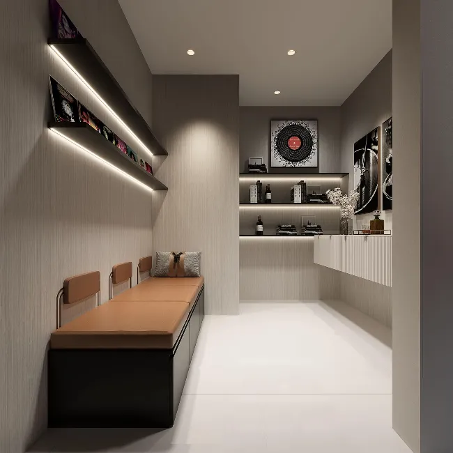 Warm Wood Entry Haven