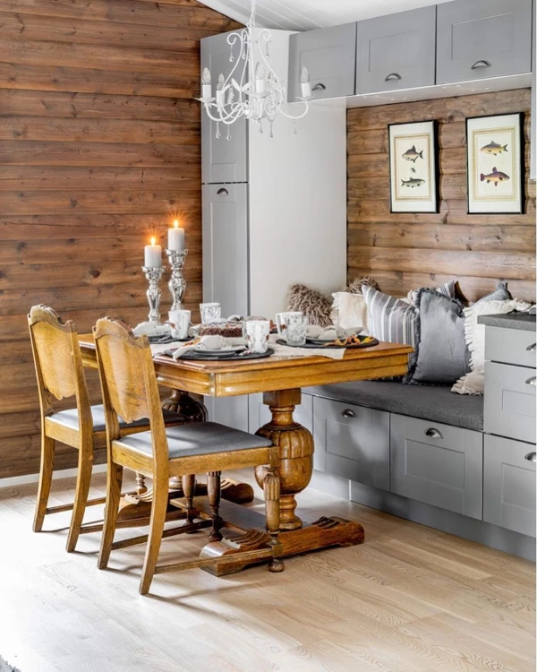 Rustic Charm Cabin Kitchen