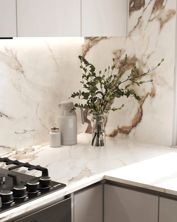 Timeless Stone Backsplash