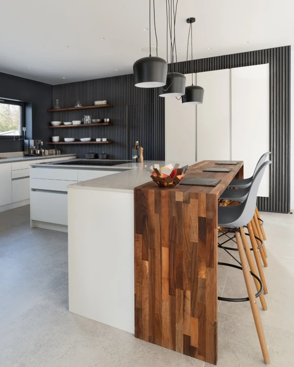 Minimalist Dark Wood Elegance