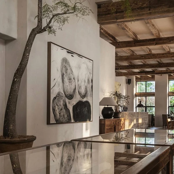 Earthy Textures in a Wabi Sabi Kitchen